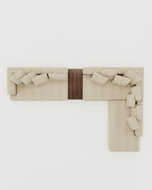 DALLAS CORNER SOFA - TABLE