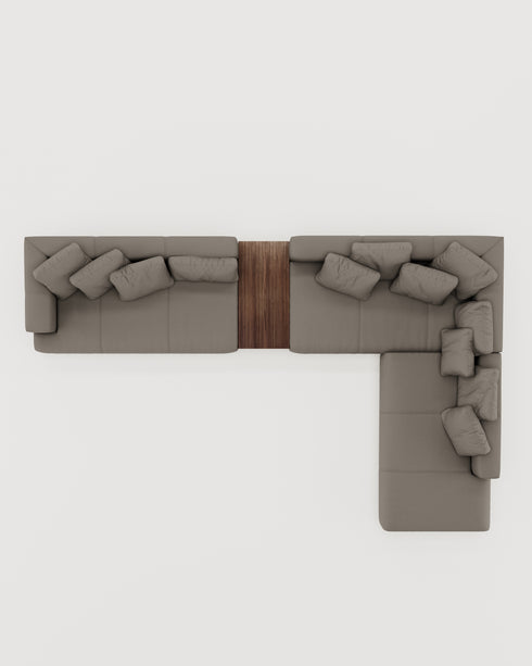 DALLAS CORNER SOFA - TABLE