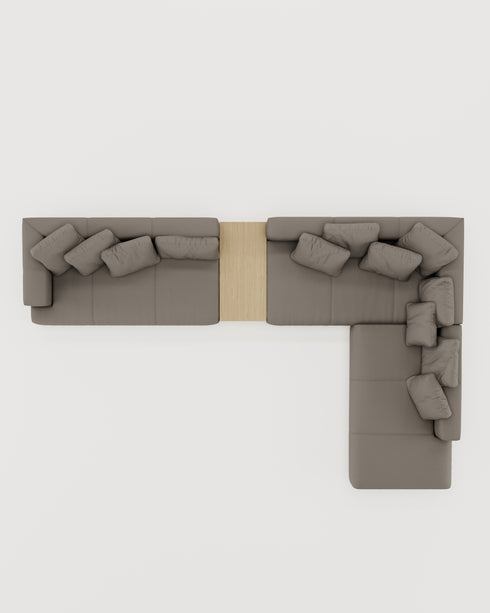 DALLAS CORNER SOFA - TABLE