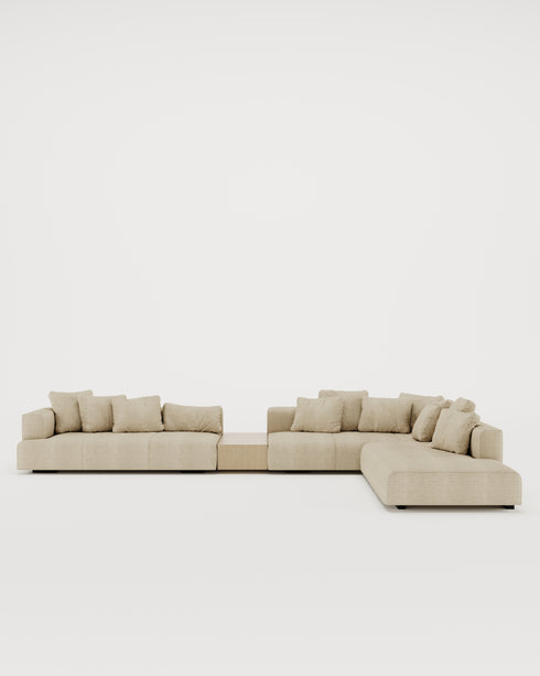 DALLAS CORNER SOFA - TABLE