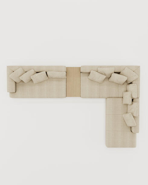 DALLAS CORNER SOFA - TABLE