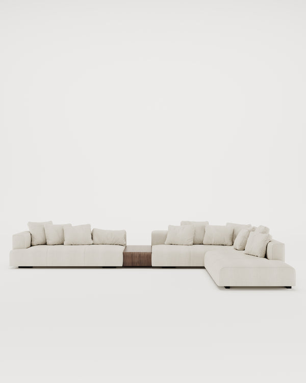 DALLAS CORNER SOFA - TABLE