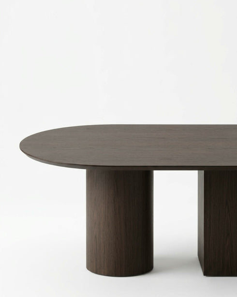 Sienna Dining Table 220×110 – Dark Oak