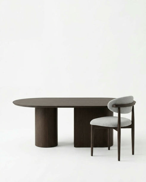 Sienna Dining Table 220×110 – Dark Oak